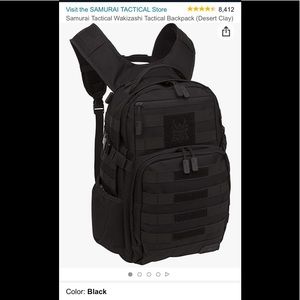 Pre Loved! Samurai Tactical Wakizashi Tactical Backpack